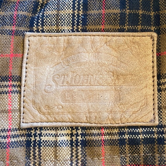 St John’s Bay men’s vintage genuine suede field jacket with flannel lining. - Picture 3 of 12